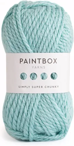Vista 15 de Paintbox Yarns Simply Super Chunky Yarn 3.53oz (100g), 66 Yards (60m) - Lana Blanca Champán para Ganchillo o Tejer - Suave, Acogedora para Mantas
