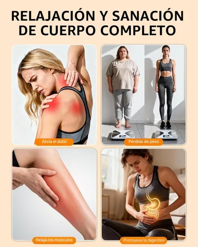 Vista 3 de Vibration Plate Machine,180 Speeds Shake Plate for Lymphatic Drainage Weight Loss, Vibrating Fitness Platform 460LB Capacity Whole Body Workout with