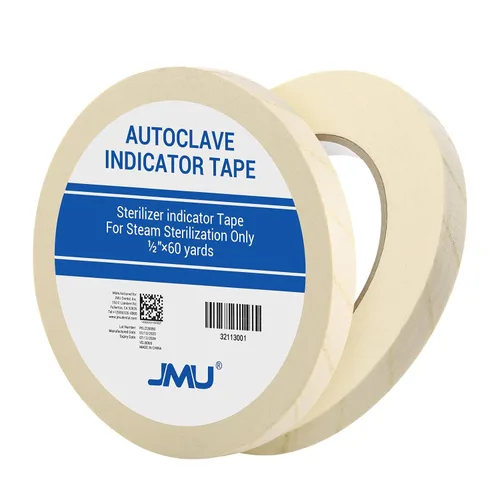 Vista 13 de JMU Cinta para Autoclave, 1'' x 60 Yardas, Cinta Indicadora de Esterilización para Esterilización con Vapor