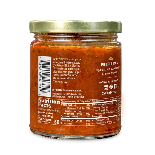 Vista 2 de CALIFORNIA SUN DRY - Crema de tomate secado al sol, 9 onzas (paquete de 2) Sin gluten y rico en antioxidantes