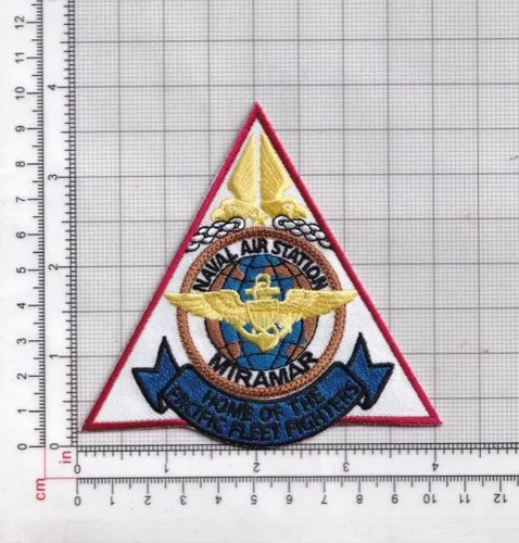 Vista 2 de Parche NAS Miramar TopGun Fightertown USA con gancho y bucle