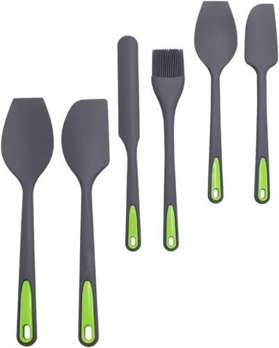 Silicone Baking Spatulas Dual-color Cake Cream Scrapers Heat Resistant Design Mixing Tools for Kitchen Reusable Non-stick Silicone Baking Utensils