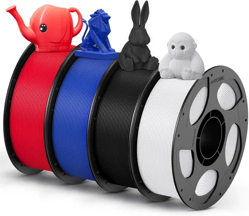 Vista 55 de ANYCUBIC Paquete de filamentos PETG de 0.069 pulgadas, filamento de impresora 3D, precisión dimensional +/- 0.001 in, dureza excepcional, carrete