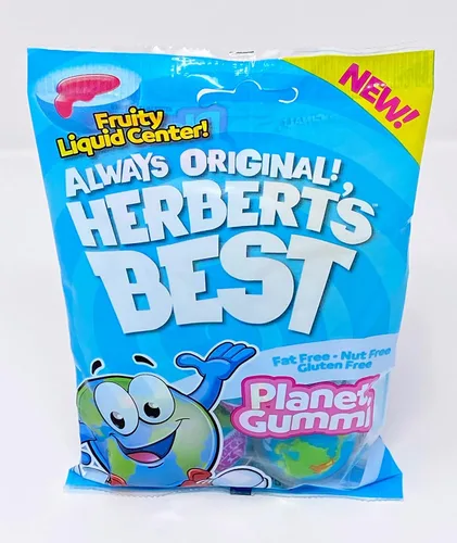 Vista 4 de Herbert's Best Caramelo de goma Strawberry Planet, 4 piezas, 1.31 oz