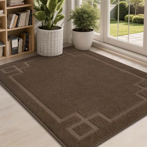 Vista 20 de BEQHAUSE Alfombra de Puerta 50,8 cm x 81,3 cm, Alfombras Antideslizantes para Entrada Interior Lavables de Bajo Perfil Absorbentes y Resistente a