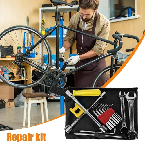 Vista 3 de Bike Tool - Cycling Maintenance Accessories, Multifunctional Repair Set, Compact Portable Equipment, Storage Case Mountain Road Bicycle Repair