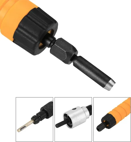 Vista 4 de Kits de cuchillos eléctricos para tallar carpintería, cincel para tallar carpintería, 5 cuchillas y tubo suave, herramienta de tallado de madera