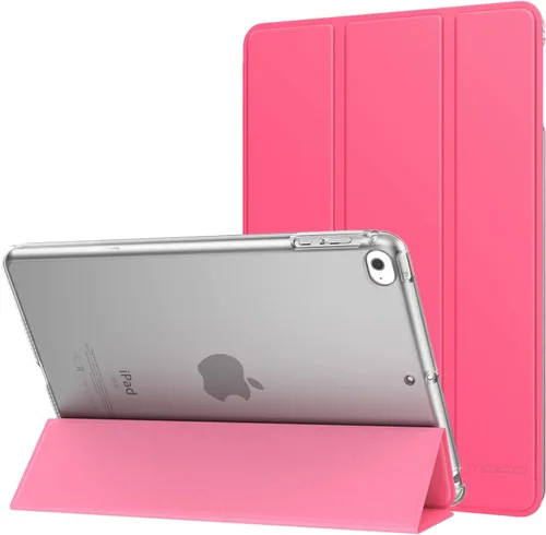 Vista 34 de MoKo Funda para iPad mini 5 2019/Mini 4 2015 (5ta/4ta Generación 7.9 pulgadas), funda delgada y ligera con soporte, con protector traslúcido