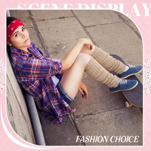 Vista 6 de Calentadores de piernas para mujer, lindos calcetines japoneses estilo Y2K, accesorios góticos de Halloween, Emo Gyaru