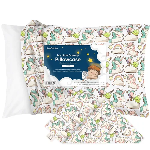 Vista 34 de KeaBabies Funda de almohada para niños pequeños 13"x18" - Funda de almohada de algodón orgánico para niños pequeños, niños, niñas, cubierta