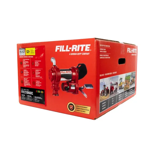 Vista 7 de Fill-Rite FR1210HA1 - Bomba de transferencia de combustible de 12 V 15 GPM (boquilla automática con plomo, manguera de descarga, tubo de succión)