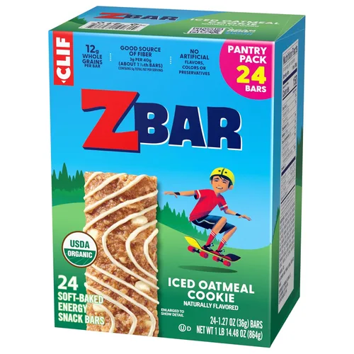 Vista 12 de Zbar – Galletas de avena glaseada – Barras energéticas horneadas suavemente – Sin OMG – 12g de granos integrales – Barras de granola orgánicas USDA