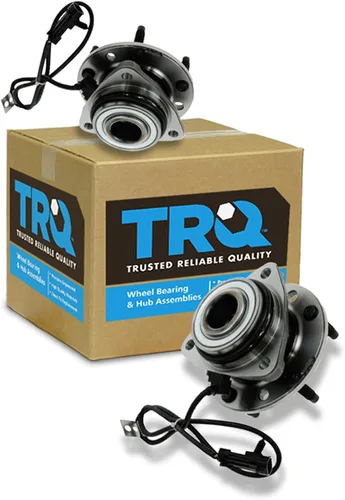 Vista 85 de TRQ Conjunto de rodamiento y cubo de rueda delantera de 2 piezas compatible con Chevrolet Trailblazer 02-09, Trailblazer EXT 02-06, GMC Envoy 02-09