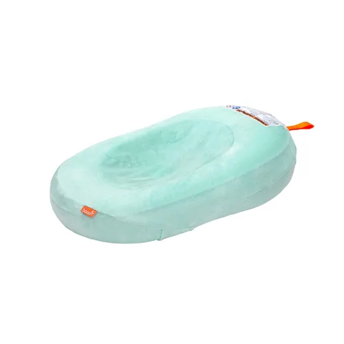 Vista 8 de Boon Puff+ Bañera Inflable para Bebé - Bañera Infantil Incluye Funda de Microforro Polar, Alas Envolventes, y Bolsa de Almacenamiento – Bañera