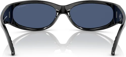 Vista 4 de ARNETTE mens An 4302 Rectangular Sunglasses Negro Gradiente Metal Azul/Azul Oscuro