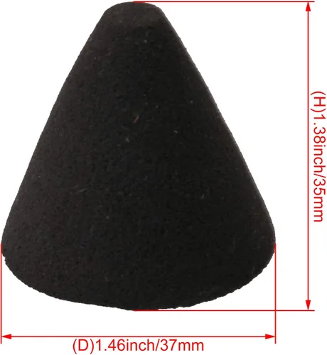 Vista 4 de Mxfans Piezas de repuesto de tambor electrónico Piezo Gatillo de espuma Cono de instrumento musical Negro