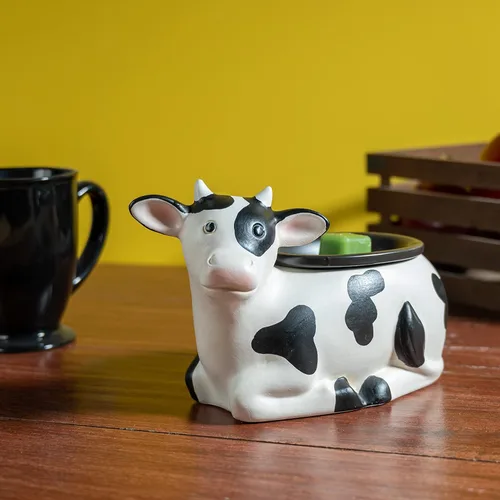 Vista 2 de Scentsationals Calentador de cera derretida, calentador de cera para derretir cera perfumada – Bessy Cow – Derretidor de cera de vela para cubos