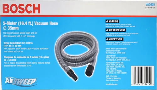 Vista 4 de Bosch Manguera de vacío de 16.4 pies, VAC005 de 1.378 in