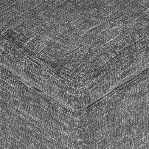 Vista 125 de HomePop Decoración para el hogar K7646-A877 Otomana tapizada moderna rectangular de almacenamiento Otomana con tapa con bisagras