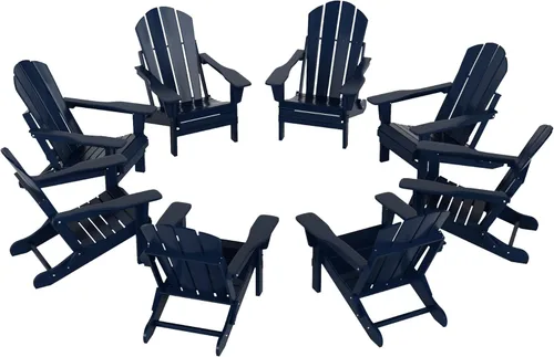 Vista 38 de Westin Outdoors Laguna WO Home - Silla plegable Adirondack para exteriores, muebles retro tradicionales para el hogar, para playa, balcón, patio