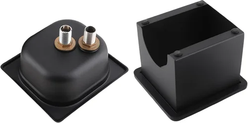 Pitcher Rinser, Water Automatic High Pressure Stainless Steel Glass Cup Washer for Bar (Small)