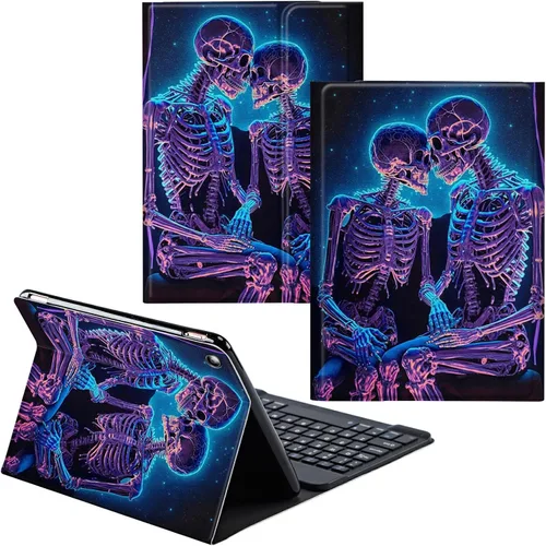 Vista 85 de Funda para Samsung Galaxy Tab S6 Lite 2022/2020 Teclado inalámbrico desmontable y cubierta de cuero PU Funda protectora para Samsung Galaxy Tab S6