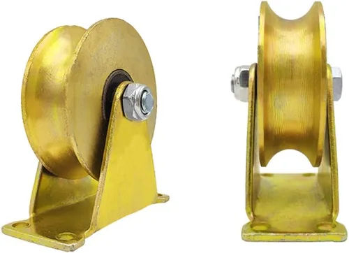 Vista 7 de Rueda de riel U-Groove, rueda rígida resistente, carga máxima de una sola rueda de 2,204.6 lbs, para pista invertida, puerta rodante, puertas