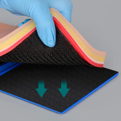 Vista 4 de Almohadilla de sutura de bricolaje con 5 capas resistentes y sistema de arco tensado para heridas de bricolaje para estudiantes de medicina