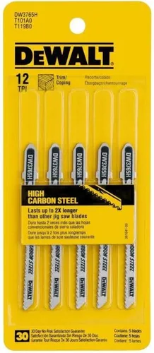 Vista 3 de DEWALT DW3765H - Hoja de sierra caladora HCS con mango en T de 3 pulgadas y 12 TPI (5 unidades)