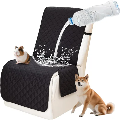 Vista 84 de Fundas impermeables para sofá reclinable seccional en forma de L, 7 piezas, antideslizantes, lavables, juego de fundas reclinables para mascotas
