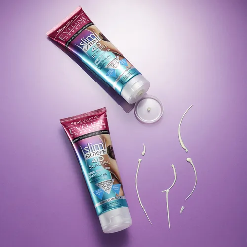 Vista 3 de Eveline Cosmetics, Slim Extreme 4D Bisturí Turbo Reductor De Celulitis Reduce La Capa De Grasa Terapia Extrema 7 Días Natural 8.5 fl oz