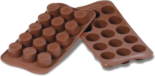 Vista 4 de Silikomart Molde de silicona para chocolate fácil, flores