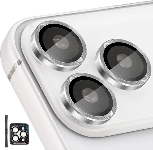 Vista 9 de Protector de Lente de Cámara para iPhone 17 Pro/17 Pro Max, Protector de Cámara de Vidrio Templado Individual con Bandeja de Instalación Compatible