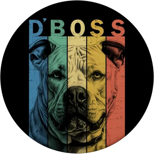 Vista 3 de The Funny Dogo Argentino Boss Mom Dad Dog Lover PopSockets Standard PopGrip