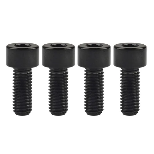 Tornillos de titanio Ti M8 x15 20 25 30 35 40 45 50 60 2.756 in 0.049 in de paso hexagonal Allen Tornillos de cabeza hueca paquete de 4 (cabeza Negro