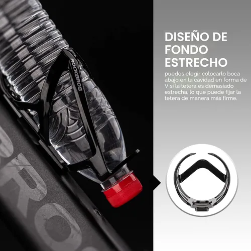 Vista 4 de ROCKBROS Portabotellas de Agua para Bicicleta Ultraligero, Jaulas para Botellas de Bicicleta con Tornillos y Herramienta, Soporte Universal