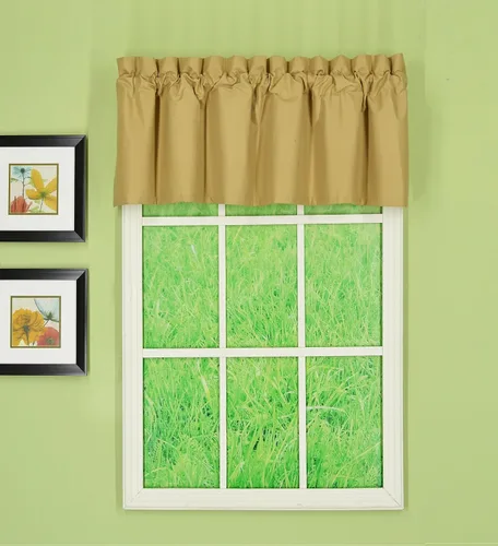 Vista 12 de Today's Curtain Horizon Cenefa opaca térmica, albaricoque, 58 pulgadas de ancho x 15 pulgadas de largo