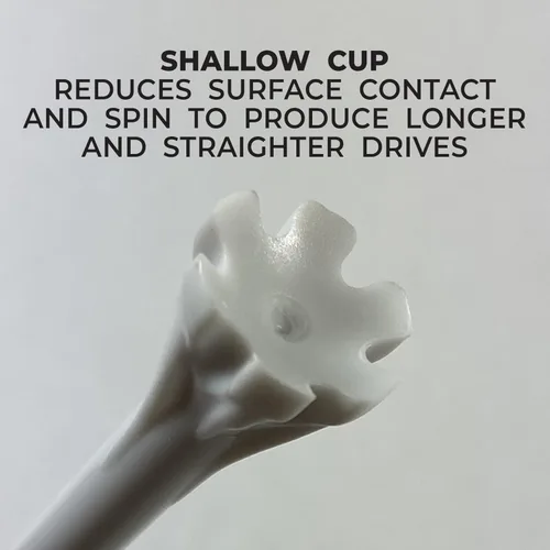 Vista 3 de Champ Zarma Fly My Hite - Camisetas de plástico de 3 1/4 pulgadas, color blanco y azul, 100 camisetas a granel