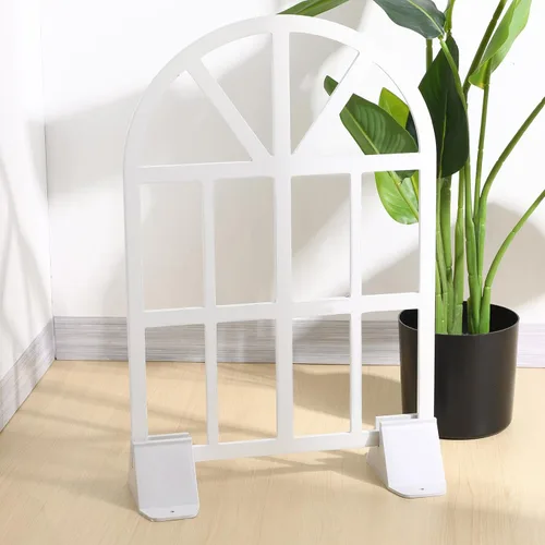 Vista 5 de HOMSFOU Base de valla de 4.92 pulgadas, soporte de pantalla de privacidad duradero para soporte de divisor de habitación, poste de valla de jardín