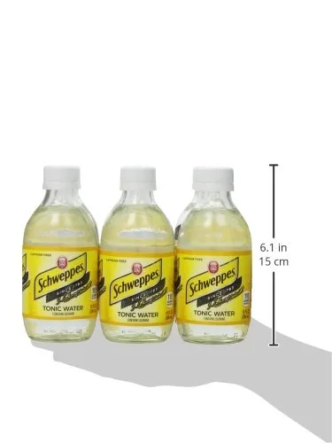Vista 4 de Schweppes Agua tónica, paquete de 6 botellas de 10onzas