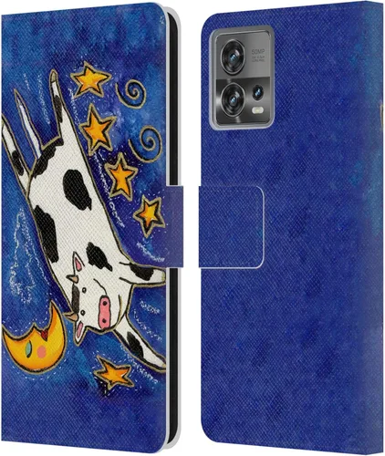 Vista 19 de Head Case Designs Officially Licensed Wyanne Quiet Creative Animals 2 Leather Book Wallet Case Cover Compatible with Motorola Moto Edge 30 Fusion