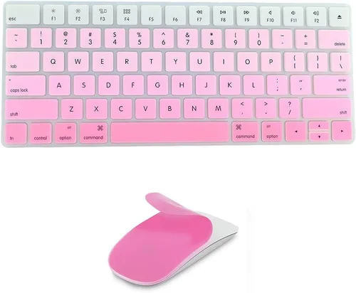 Fundas protectoras suaves de silicona para Apple Magic Keyboard (MLA22LL/A) con diseño de EE. UU. y mouse mágico MAC