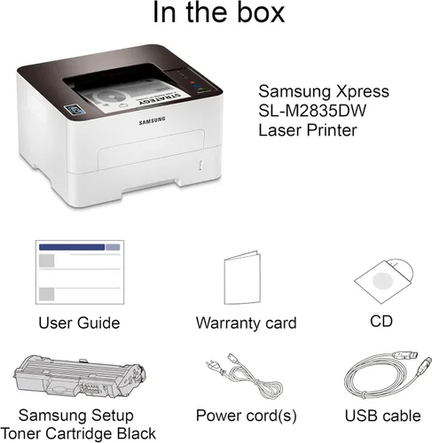 Vista 4 de Impresora monocromática inalámbrica (SL-M2835DW/XAA), de la marca Samsung