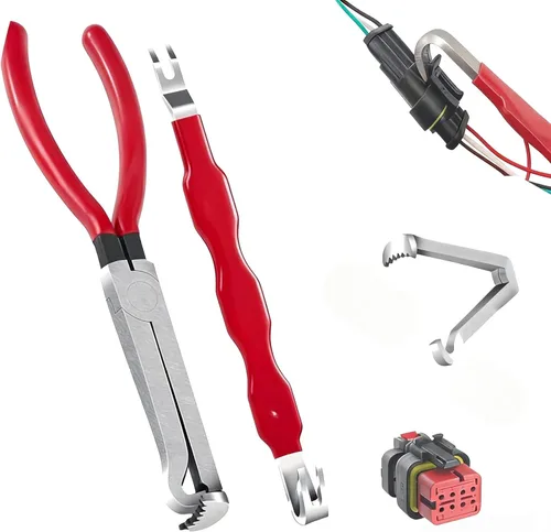 Herramienta de extracción de conectores eléctricos, herramienta de terminal de cable duradero para reparación automotriz, alicates de desconexión
