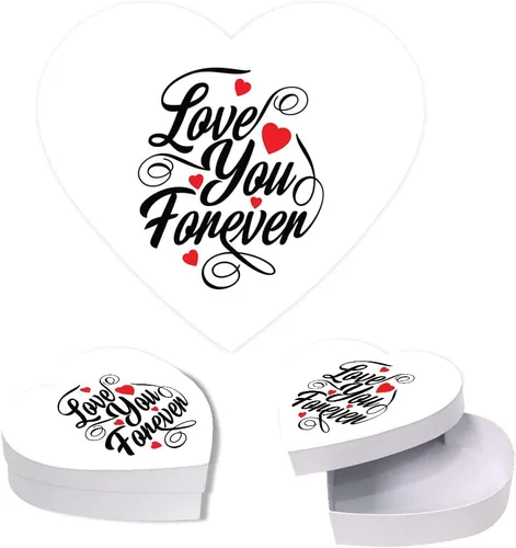 Vista 28 de Andaz Press Caja en forma de corazón para el día de San Valentín con tapa, cupcakes reutilizable en forma de corazón, caja de San Valentín para mini