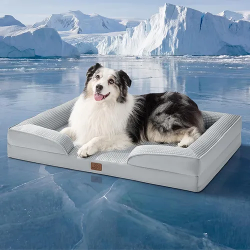 Vista 11 de Bedsure Cama Ortopédica para Perros de Tamaño Mediano – Cama Lavable para Perros y Gatos Medianos Impermeable, Cómodo Sofá Cojín para Mascotas
