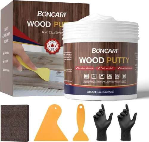 Vista 13 de Boncart - Relleno de madera, masilla de madera de nogal de 32 onzas 32OZ Nogal