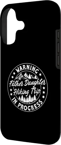 Vista 2 de Warning Father Daughter Hiking Trip in Progress Case for iPhone 17