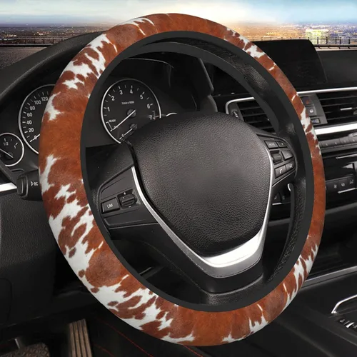 Vista 8 de Funda Universal para Volante de Automóvil con Mandala Bohemio de 15 Pulgadas de Neopreno Accesorios de Protección y Decoración