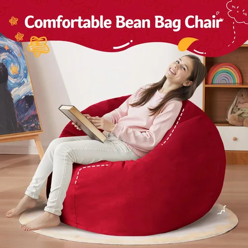 Vista 207 de de 3 pies con relleno de espuma viscoelástica, puf grandes, sofá suave con funda de terciopelo holandés, 36 x 36 x 24 pulgadas (morado)